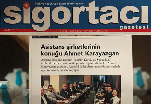 Asistans Company Association Guest Att. Dr. Ahmet Karayazgan